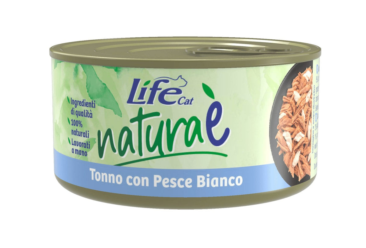 Tonno con pesce bianco