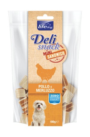 Delisnack ساندويتش صغير: دجاج و سمك القد