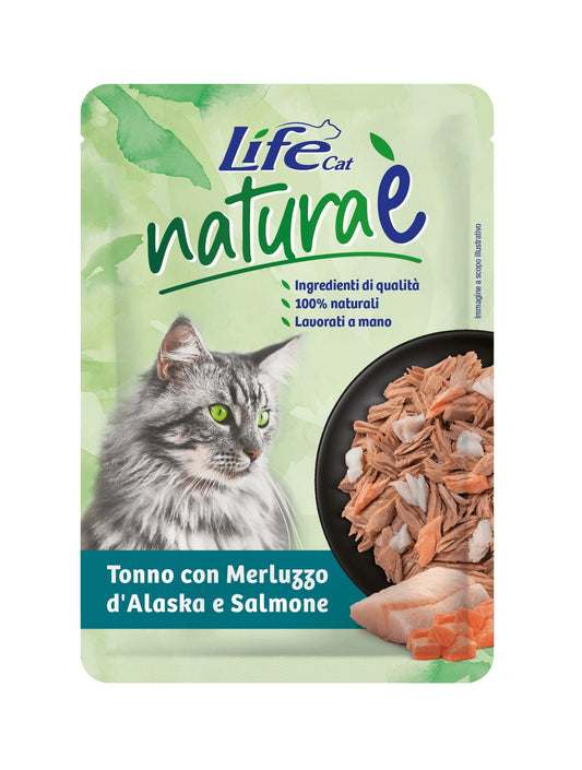 Tonno con merluzzo d’alaska e salmone