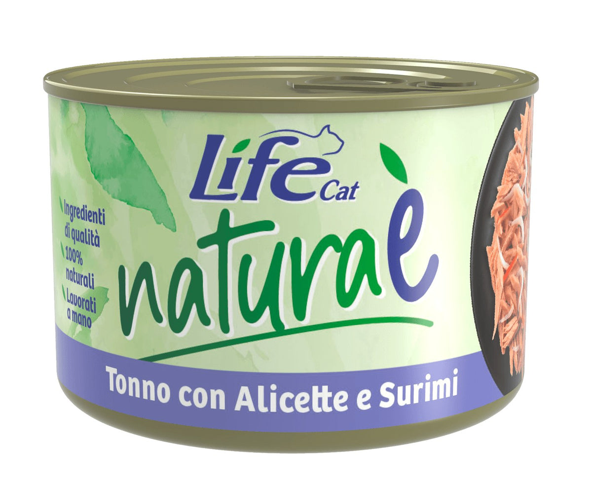 Tonno con alicette e surimi